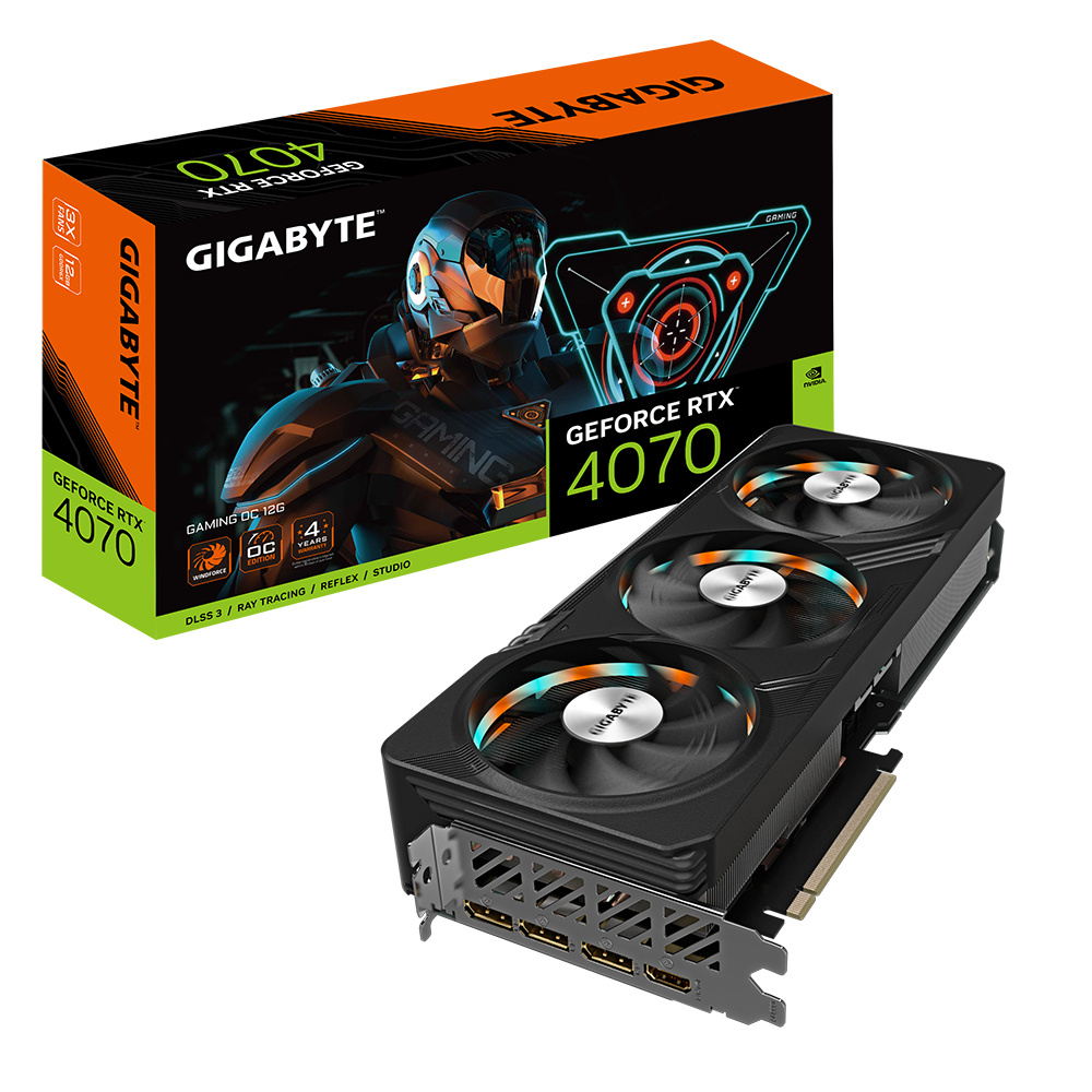 Tarjeta De Video Gigabyte NVIDIA GeForce RTX 4070 GAMING OC 12G 12GB 192-bit GDDR6 PCI Express 4.0