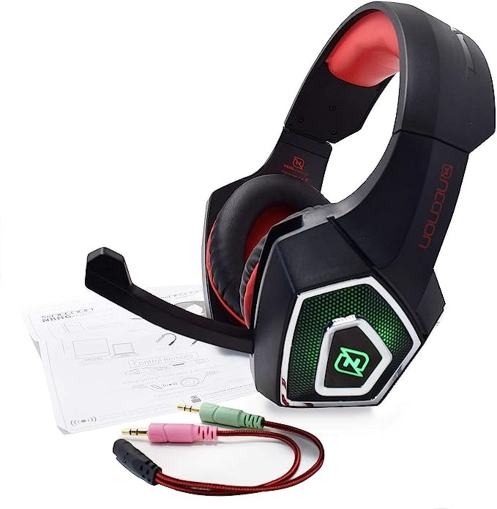 Audífonos Gamer Necnon NBHG-DRAGON RGB 3.5mm