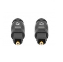 Cable AUX Toslink Macho - Toslink Macho Manhattan 5 Metros Negro