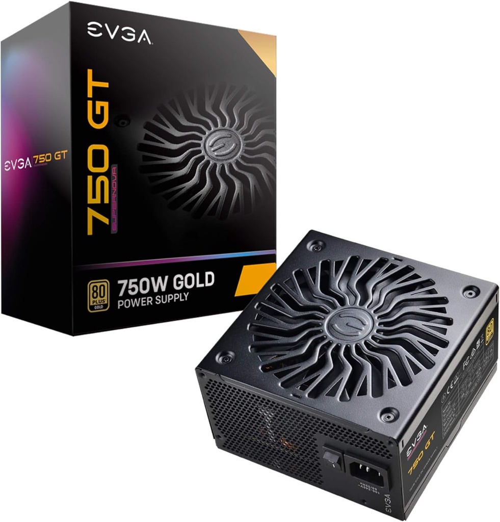 Fuente De Poder EVGA SuperNOVA 750 GT 80 PLUS Gold 24-pin ATX 750W