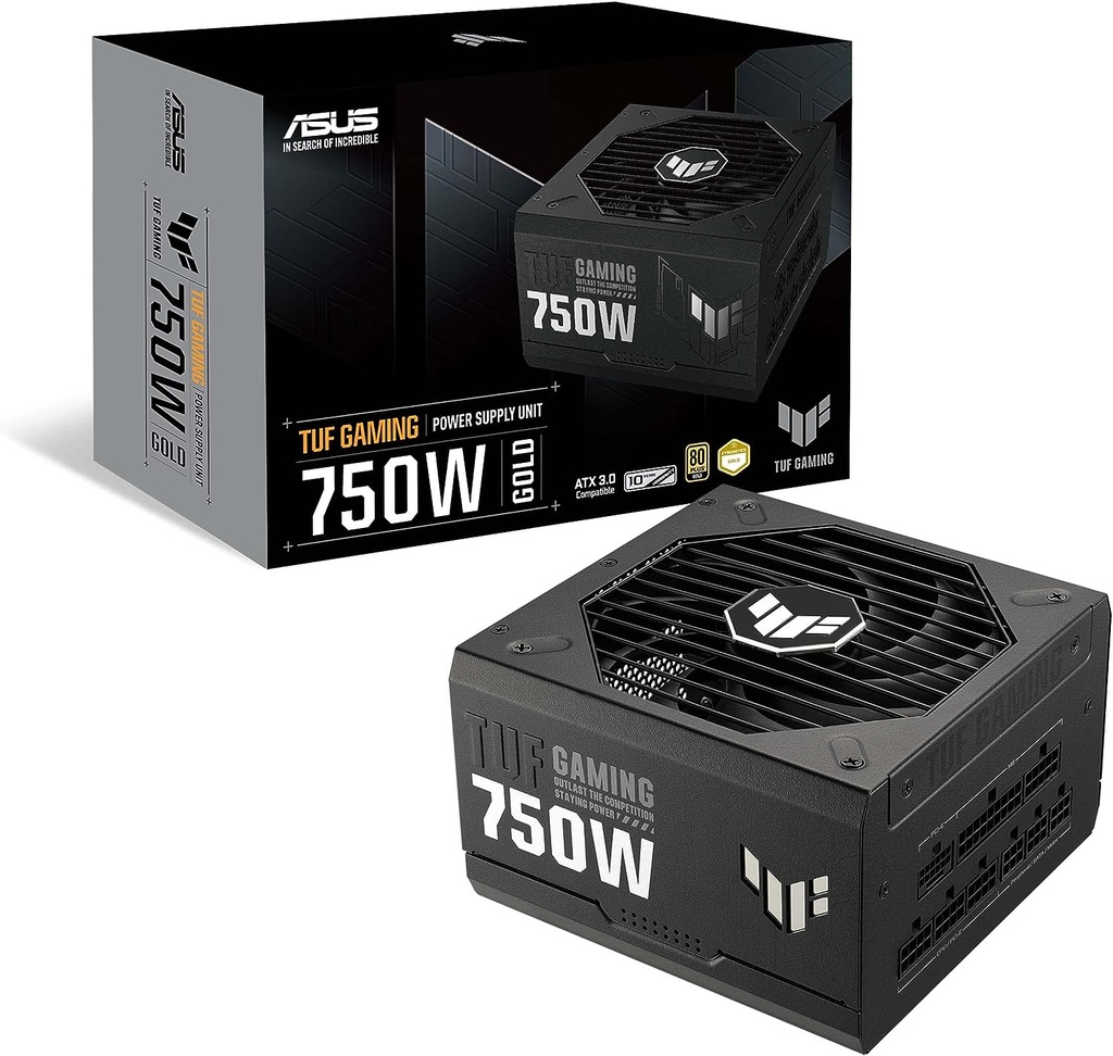 Fuente De Poder ASUS TUF Gaming 750W Gold 80 PLUS Gold Modular 20+4 pin ATX 135mm 750W