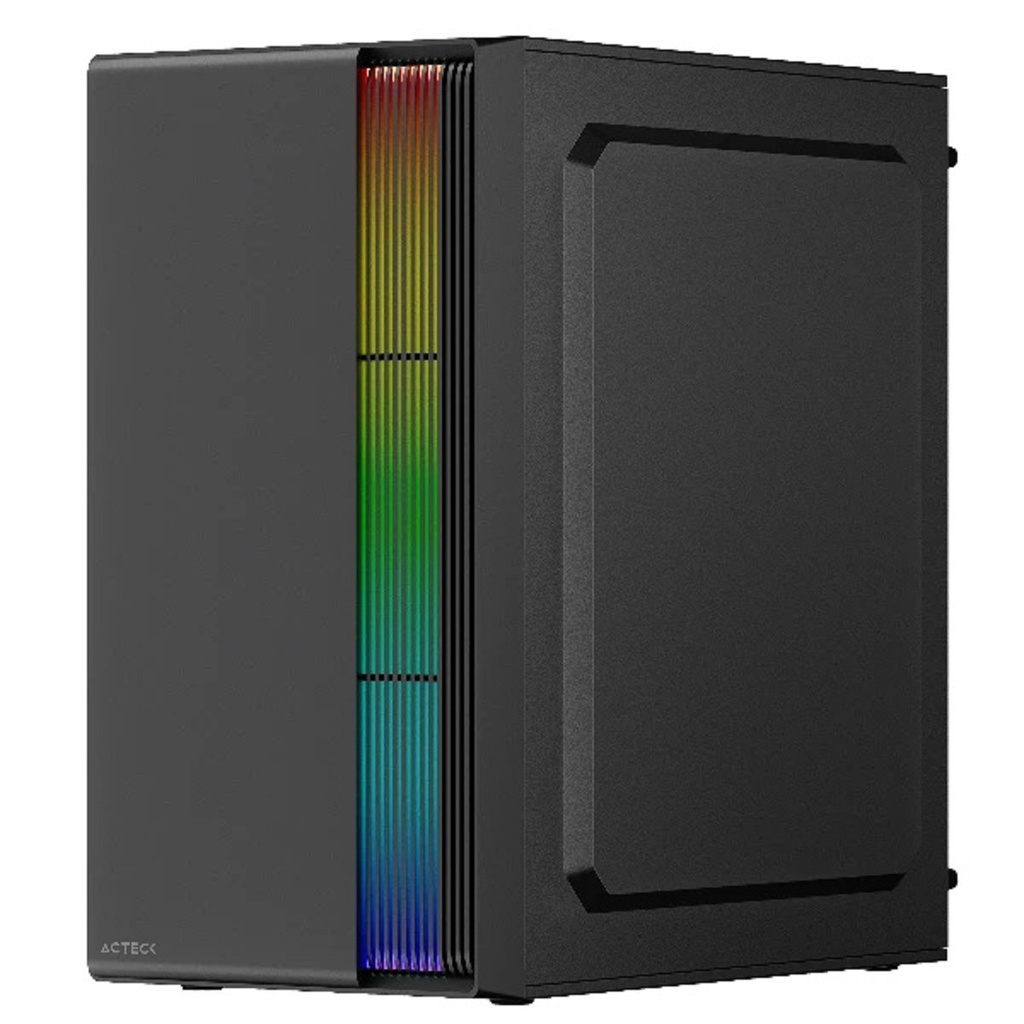 Gabinete Acteck Fusion II GI440 Con Ventana Micro Tower ATX/ITX/Micro ATX/Mini-ITX USB 2.0/3.0 Con Fuente 500W Sin Ventilador