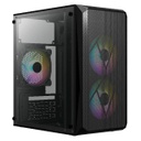 Gabinete Acteck Doom GI630 Con Ventana Micro-Tower Micro-ATX/Mini-ITX USB 3.0/2.0 Con Fuente 500W 3 Ventiladores RGB