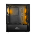 Gabinete Yeyian Dragoon Con Ventana Midi-Tower ATX/Micro-ATX/Mini-ITX USB 3.0/2.0 Sin Fuente 4 Ventiladores ARGB Instalados