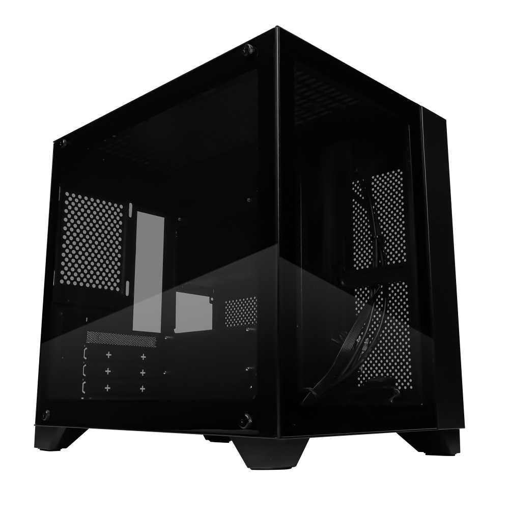 Gabinete Game Factor CSG570 Con Ventana Midi-Tower Micro-ATX/Mini-ITX USB 2.0/3.0 Sin Fuente Sin Ventiladores