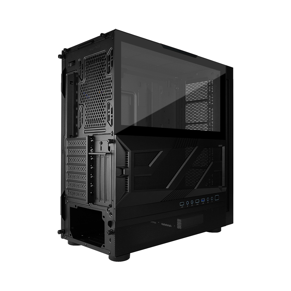 Gabinete Gamer GAME FACTOR CSG800 ATX Sin Fuente RGB