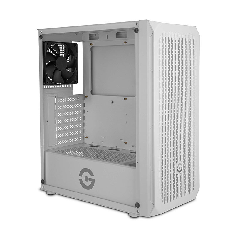 Gabinete Getttech GCM-ASGX1-01WH Con Ventana Midi-Tower ATX/Micro-ATX/Mini-ATX USB 2.0/3.0 Sin Fuente 1 Ventilador Instalado