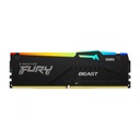 Memoria RAM Kingston FURY Beast RGB DDR5 5200MHz 32GB Non-ECC CL40 XMP