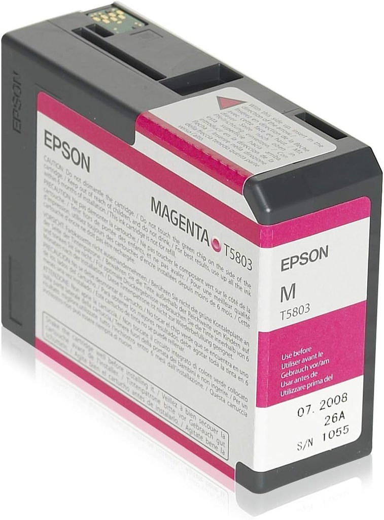 Cartucho De Tinta Epson UltraChrome K3 Magenta Modelo T580300