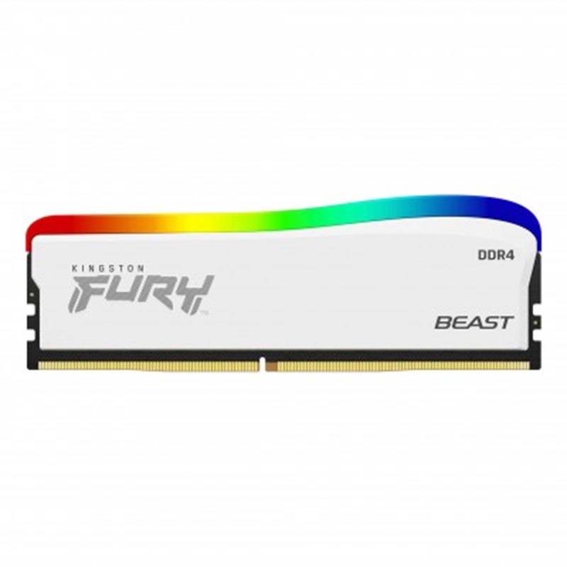 Memoria RAM KINGSTON 16GB 3200MT/s DDR4 CL16 DIMM FURY Beast White RGB SE KF432C16BWA/16