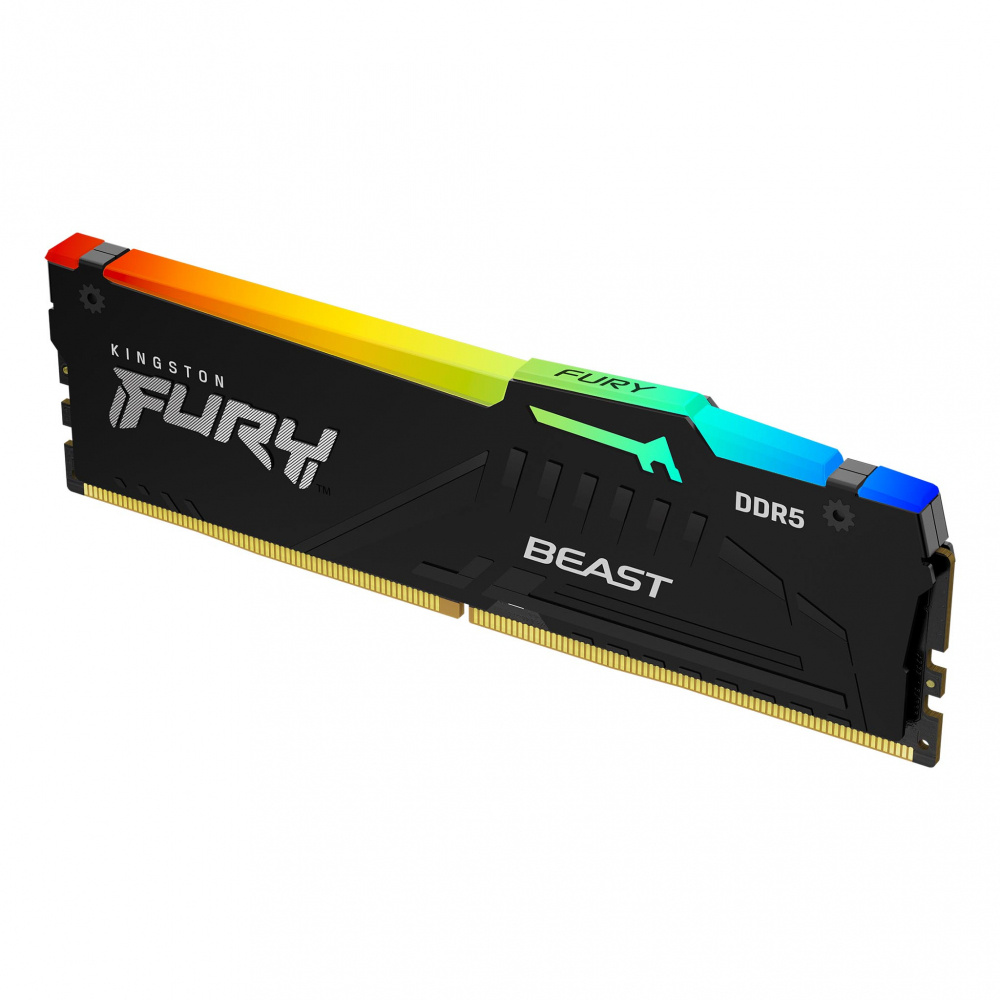 Memoria RAM Kingston Fury Beast RGB DDR5 5600MHz 32GB Non-ECC CL40 XMP