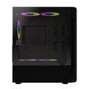 Gabinete Balam Rush Dragonfly II Con Ventana Midi-Tower Micro-ATX/Mini-ITX USB 3.0/2.0 Sin Fuente 3 Ventiladores RGB Instalados