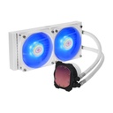 Enfriamiento Líquido Para CPU Cooler Master MasterLiquid ML240L V2 RGB White Edition 2x120mm 650-1800RPM