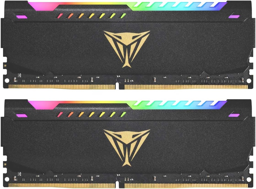 Memoria RAM Patriot Viper Steel RGB DDR4, 3200MHz 64GB 2x32GB Non-ECC CL18 XMP