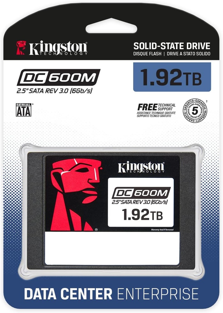 Unidad De Estado Solido SSD Kingston DC600M 1.9TB SATA III 2.5'' 7mm