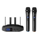 Sistema Profesional De 2 Micrófonos Steren WR-810 UHF RF Inalámbrico