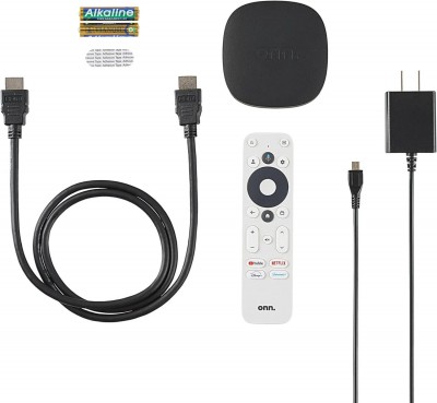 Dispositivo de Transmisión Multimedia Onn Google Tv 4K Control de Voz