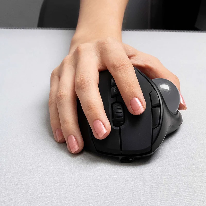 Mouse Ergonómico Acteck Virtuos Art MI790 Inalámbrico Bluetooth 2400DPI Negro