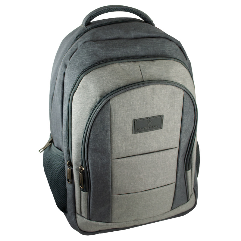 Mochila de Poliéster Sharp Perfect Choice para Laptop 17" Gris