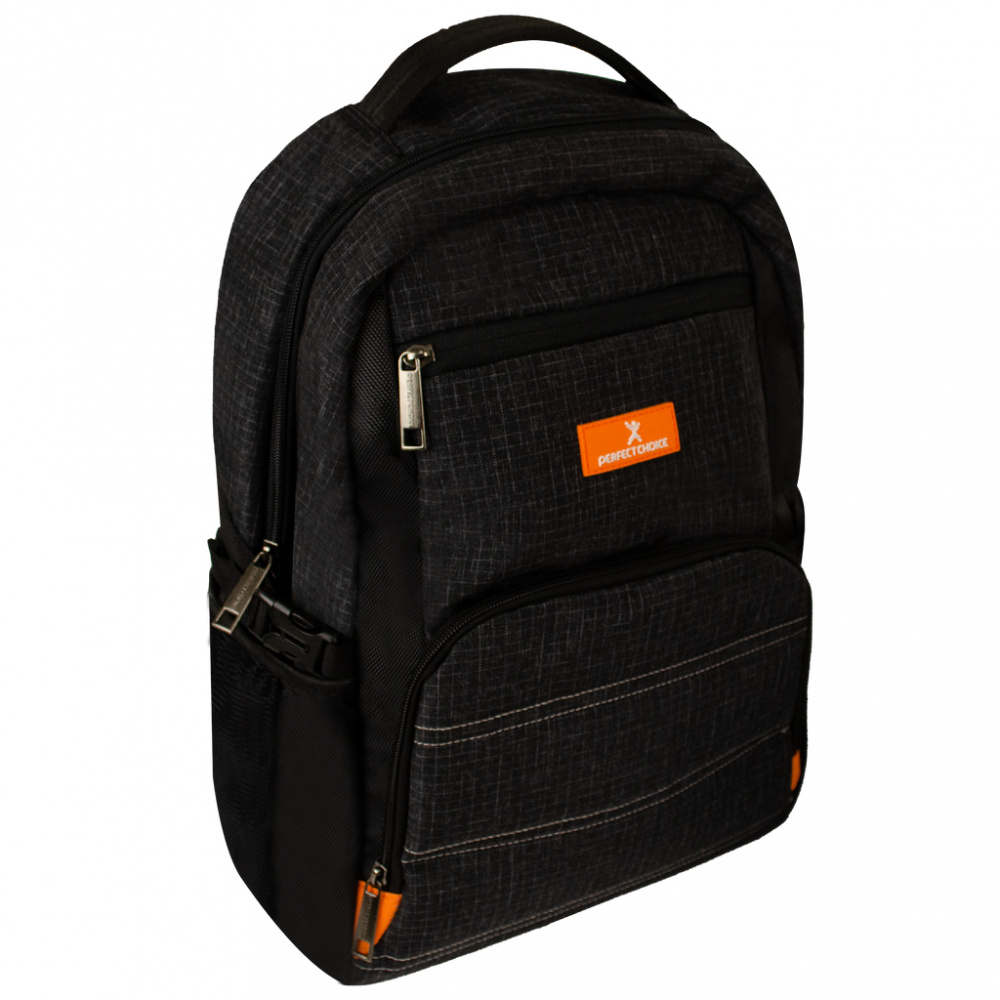 Mochila de Poliéster Glitch Perfect Choice para Laptop 15.6" Negro