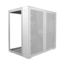 Gabinete Naceb White Nova con Ventana Midi-Tower ATX/Micro-ATX/Mini-ATX USB 3.0 sin Fuente 3 Ventiladores RGB Instalados