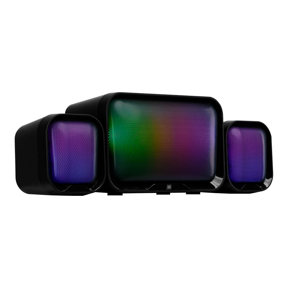 Bocinas Vorago Start the Game SPK-255 RGB 3.5mm Alimentación USB 2.1