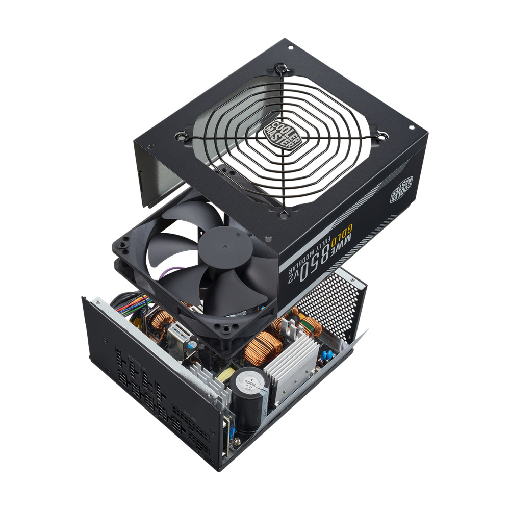 Fuente de Poder Cooler Master MWE Gold 850 - V2 Full Modular 80 PLUS Gold 24-pin ATX 120mm 850W