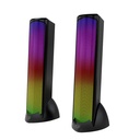 Bocinas 2.0 gamer glimm tower bg575 balam rush conexión bluetooth/auxiliar - iluminación led 3 modos