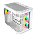 Gabinete Balam Rush Tank Super 9600 TB con Ventana RGB Midi-Tower ATX/Micro-ATX/ITX USB 3.0/2.0 sin Fuente 3 Ventiladores RGB Instalados