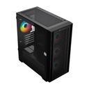 Gabinete balam rush br-938815 carbono twin mate6000 micro atx 1*usb 3.0 doble panel 4 fan negro