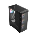 Gabinete Balam Rush Carbono Twin Mate 5000 con Ventana RGB Midi-Tower ATX/Micro-ATX/Mini-ITX USB 3.0/2.0 sin Fuente 4 Ventiladores RGB Instalados