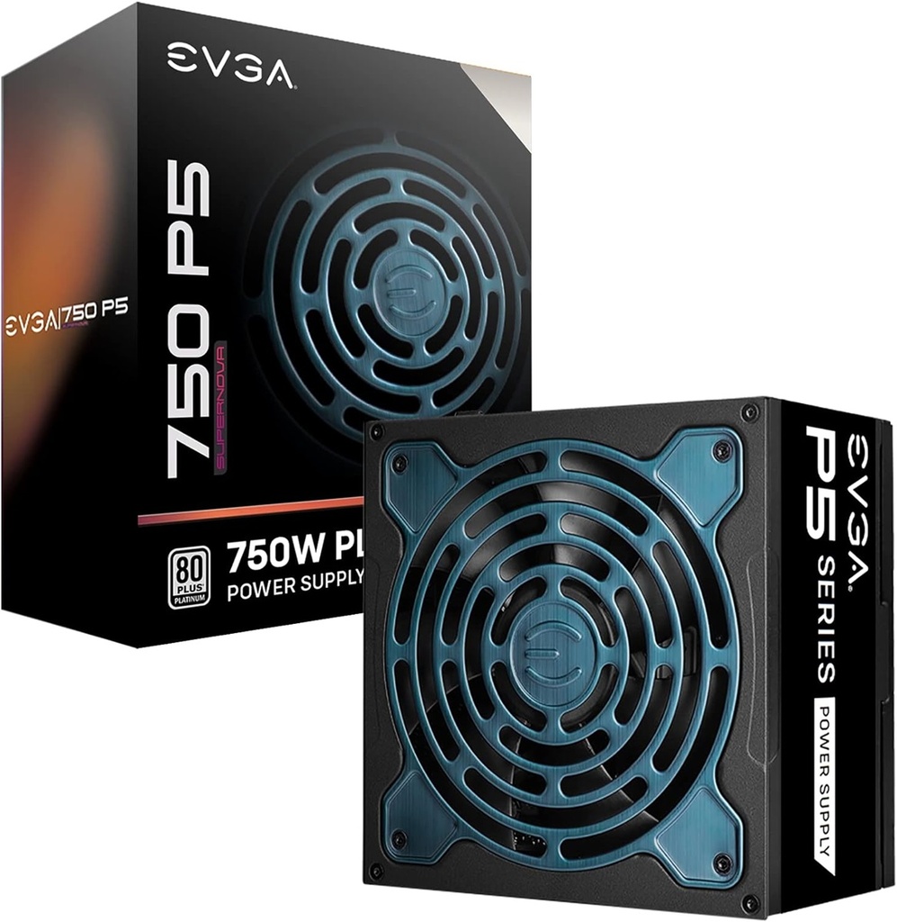 Fuente de Poder EVGA SuperNova 750W P5 80 Plus Platinum ATX 12V Eco Mode Full Modular 24 pin Fan 135mm