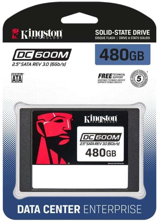 Unidad De Estado Solido SSD para Servidor Kingston DC600M 480GB SATA III 2.5'' 7mm