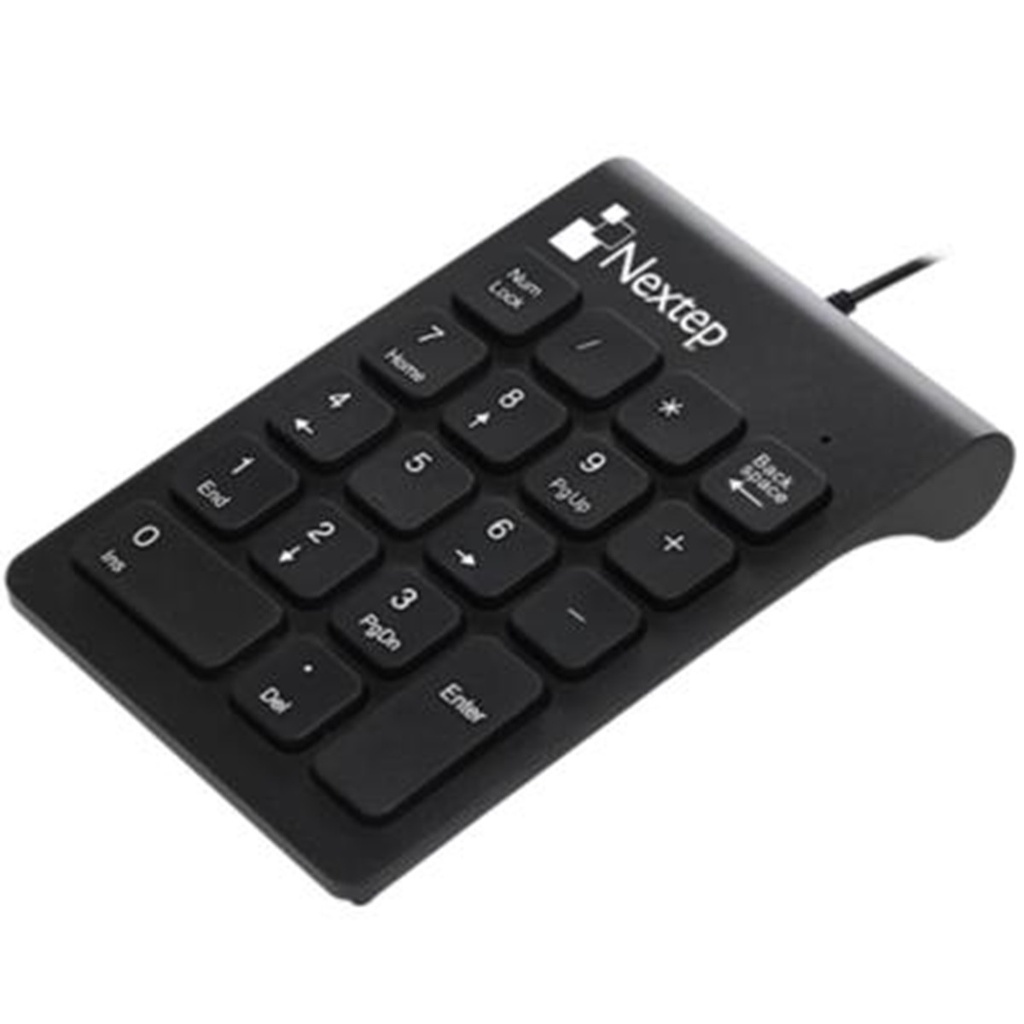 Teclado Numerico Nextep Alambrico Usb 18 Teclas