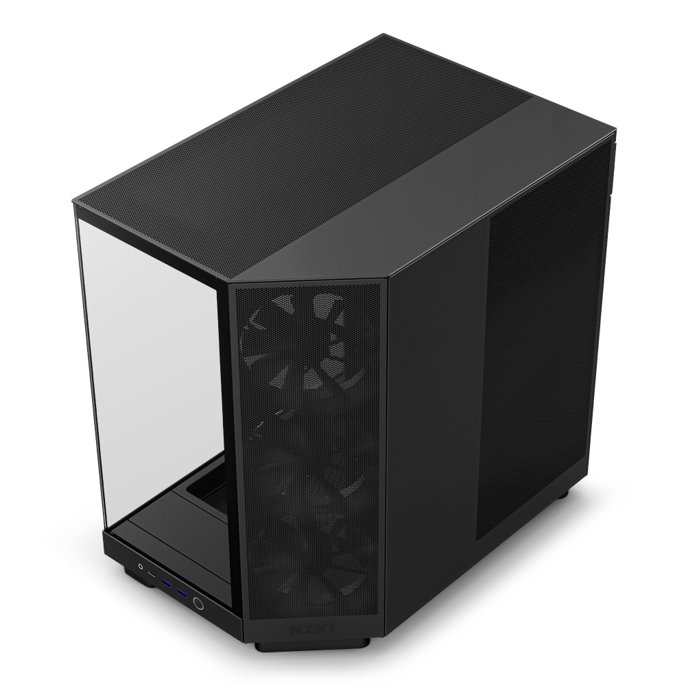 Gabinete NZXT H6 Flow Con Ventana Midi-Tower ATX/Micro-ATX/Mini-ITX USB 3.2 sin Fuente 3 Ventiladores Instalados