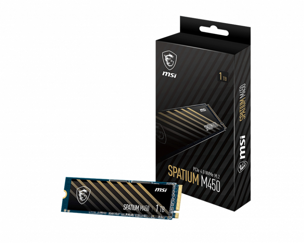 Unidad De Estado Solido SSD MSI SPATIUM M450 NVMe 1TB PCI Express 4.0 M.2