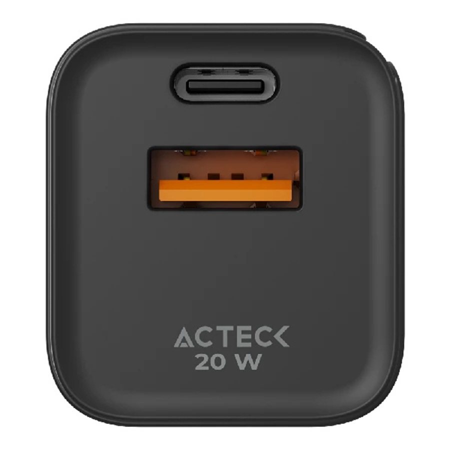 Cargador De Pared Acteck AC-935555 Energon Prime 20W 1x USB A 1x USB C