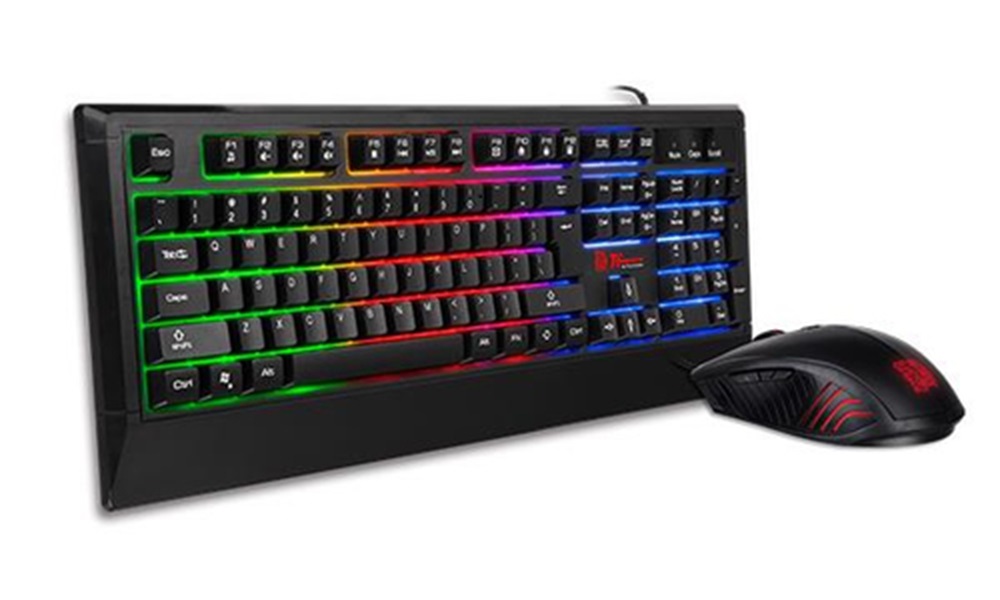 Kit Gamer de Teclado y Mouse Tt eSPORTS Challenger Combo RGB Alámbrico USB Español