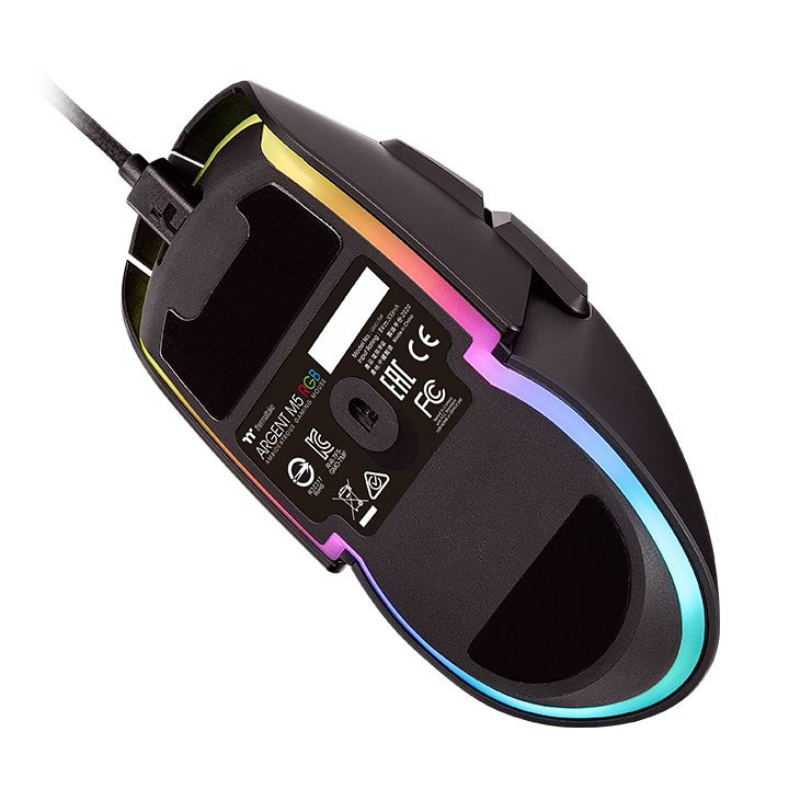 Mouse Gamer Thermaltake Óptico ARGENT M5 RGB Alámbrico USB Ambidiestro 16000 DPI