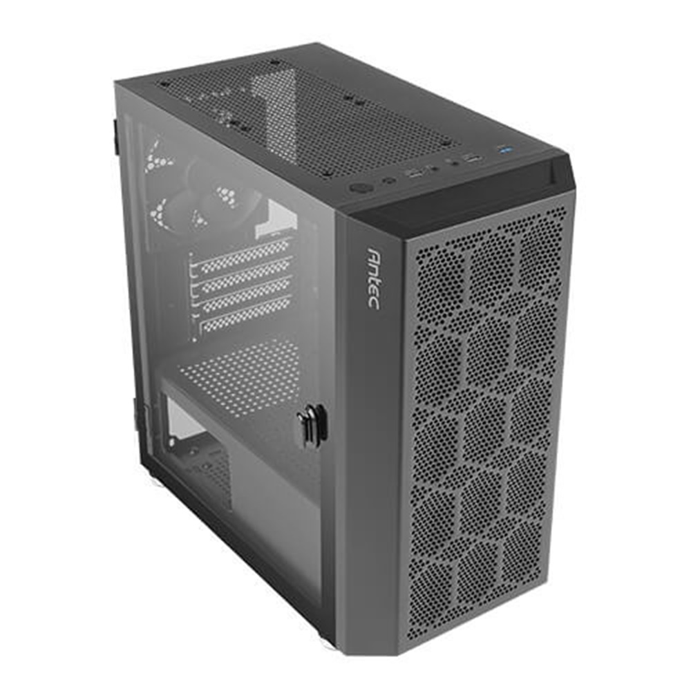 Gabinete Antec NX200M con Ventana Mini-Tower ITX/Micro-ATX USB 3.0/2.0 Sin Fuente 1 Ventilador Instalado