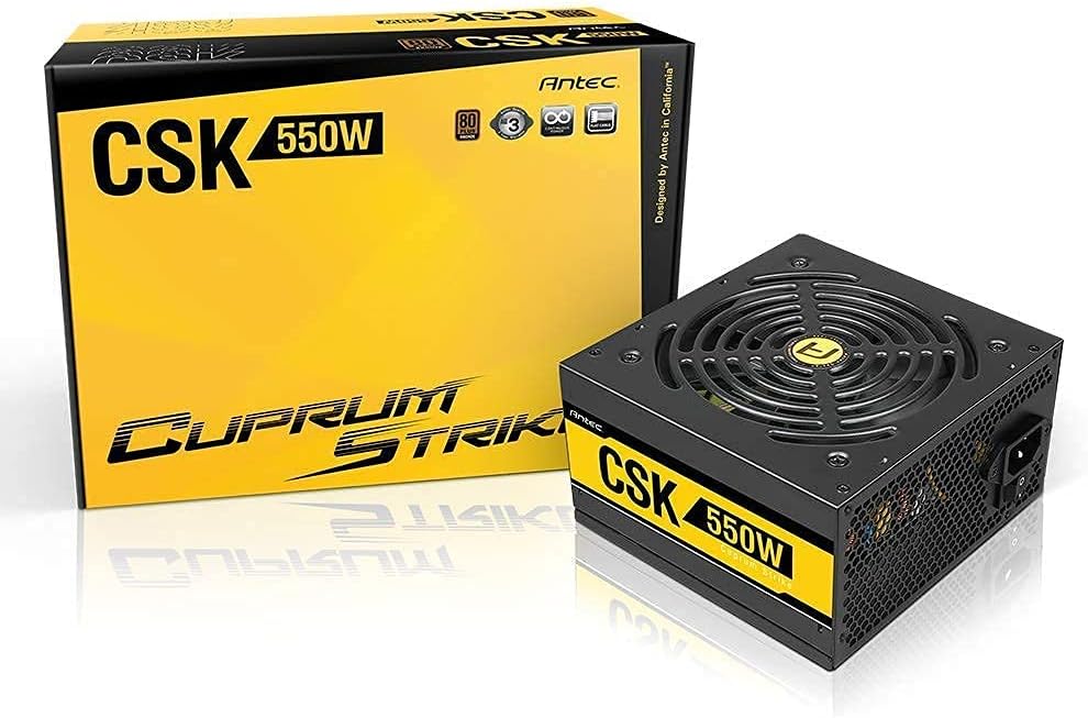 Fuente De Poder Antec Cuprum Strike Csk550 550w 80 Plus Bronce 24 Pines ATX PFC Activo