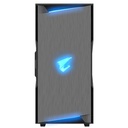 Gabinete AORUS C300 Glass Con Ventana RGB Midi-Tower ATX/Micro ATX/Mini-ITX USB 3.0 Sin Fuente 2 Ventiladores Instalados