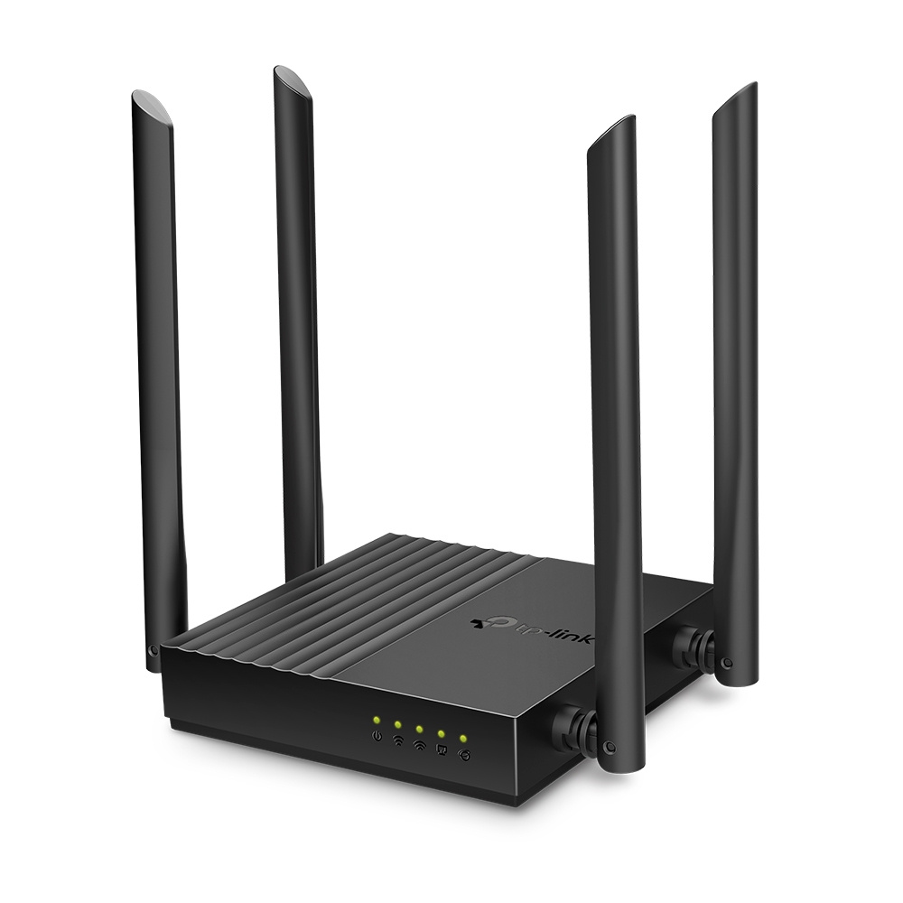 Router TP-Link Gigabit Ethernet De Banda Dual MU-MIMO Firewall ARCHER C64 AC1200 Inalámbrico 1200Mbit/s 5x RJ-45 2.4/5GHz Con 4 Antenas Externas