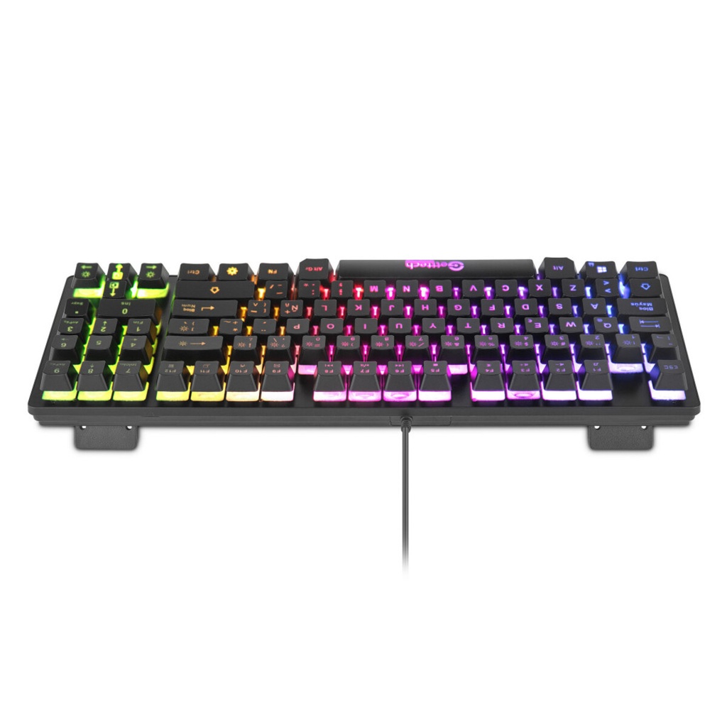 Teclado De Membrana Gamer Getttech TKC 80% RGB Alámbrico Español