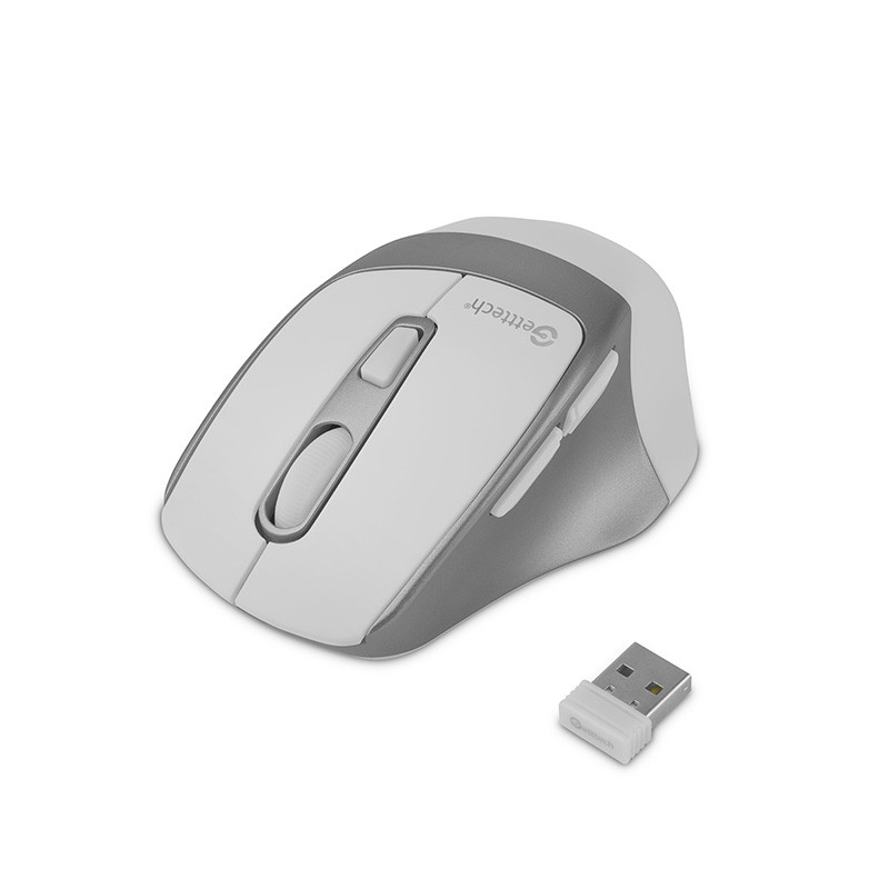 Mouse Ergonomico Getttech Inalambrico 6400 DPI 6 Botones