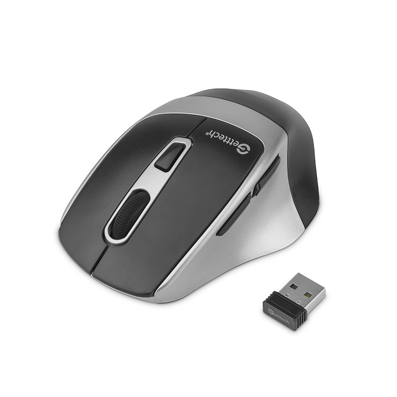 Mouse Egonomico Silencioso Getttech 6 Botones 1600 DPI 