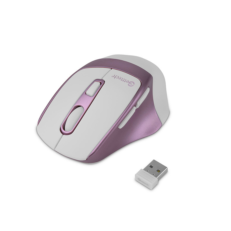 Mouse Ergonomico Silencioso Getttech Inalambrico 1600 DPI 6 Botones