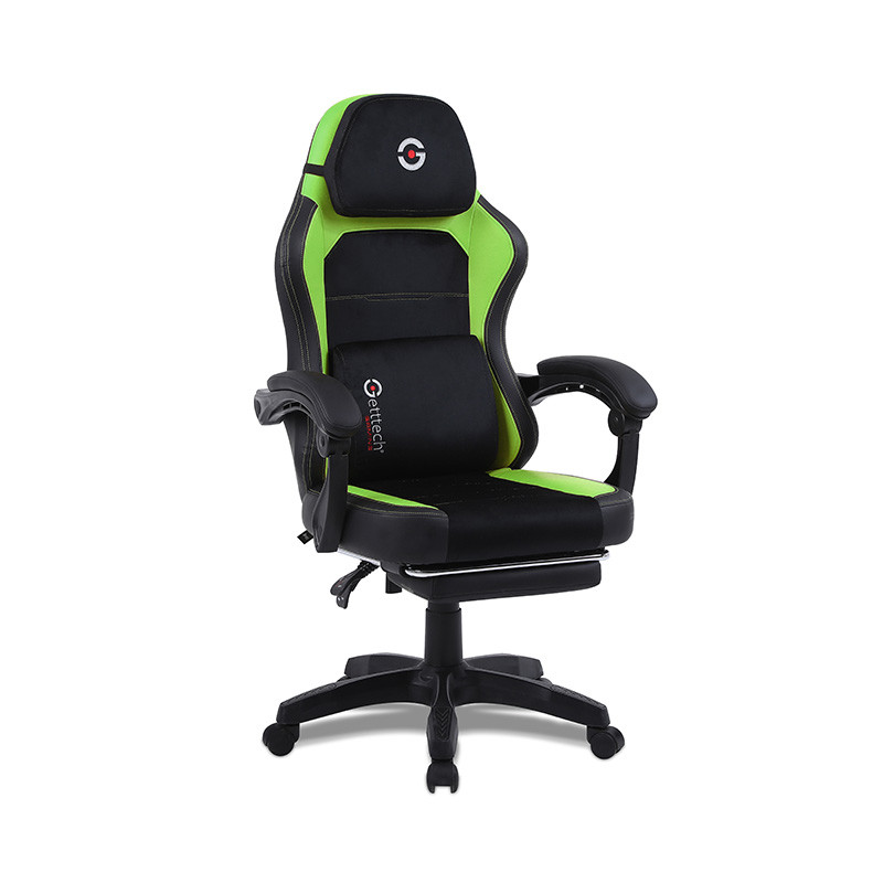 Silla Gamer Getttech GAR-GAOPY-G2-GR Hasta 120kg Con Reposapies 