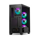 Gabinete Yeyian Phoenix Con Ventana De Malla Midi-Tower ATX/Micro-ATX/Mini-ITX USB 3.2 Sin Fuente 4 Ventiladores ARGB Instalados