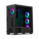 Gabinete Yeyian Phoenix Con Ventana Midi-Tower ATX/Micro-ATX/Mini-ITX USB 3.2 Sin Fuente 4 Ventiladores ARGB Instalados